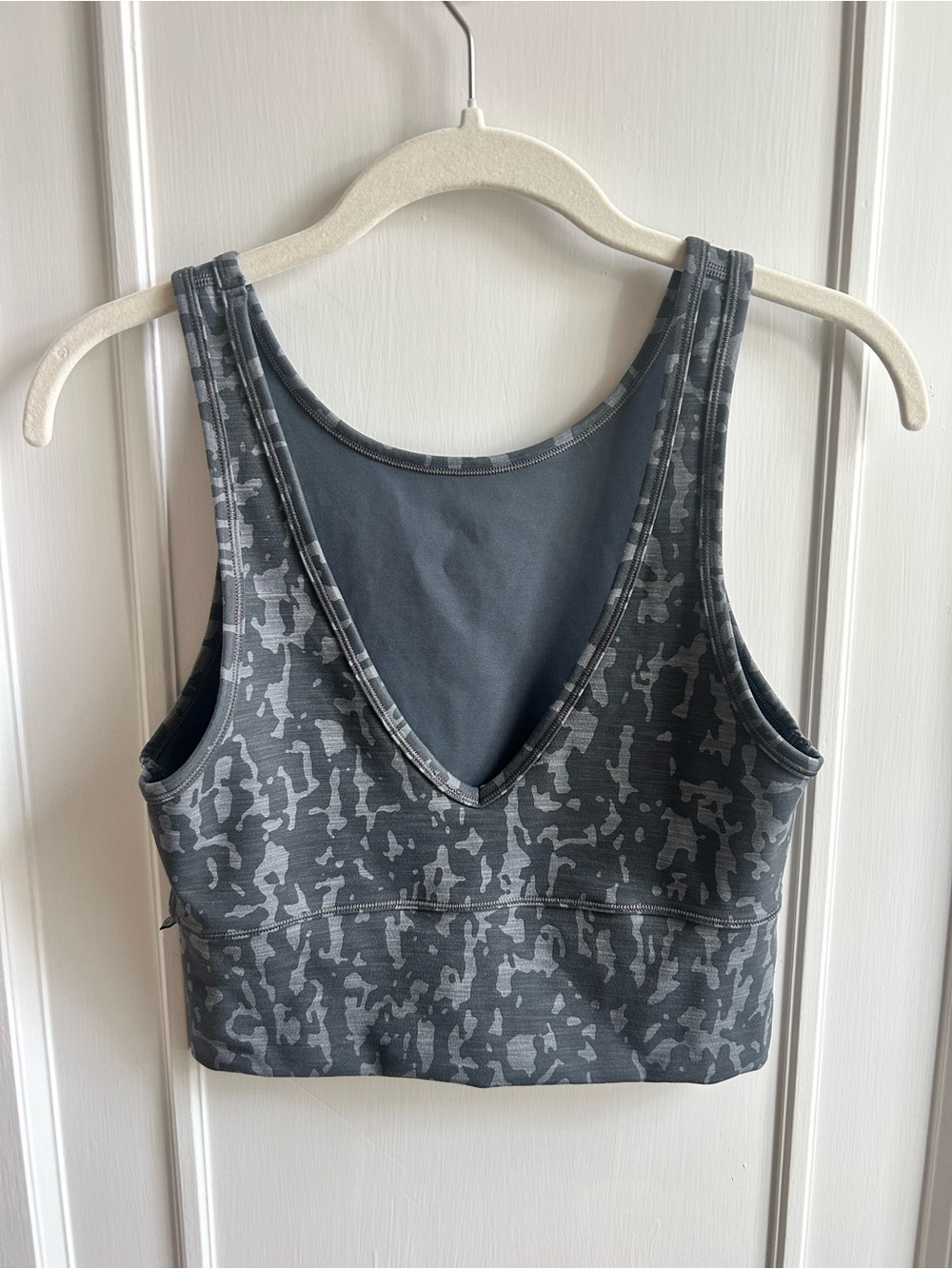 Lululemon Power Pivot Tank*Tough Heathered PU Black Asphalt Grey